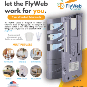 FlyWeb Classic - Original Direct Plug-in Fly Light Trap | Gardner