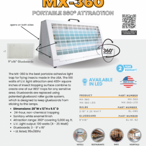 MX-360 Portable Insect Light Trap