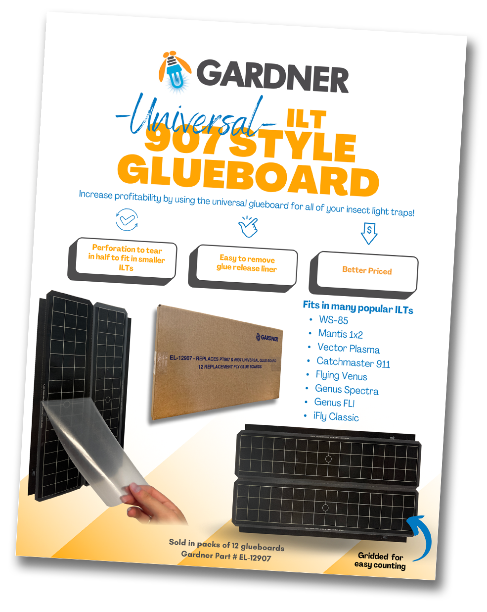 Universal Glue Board Sales Flyer cover